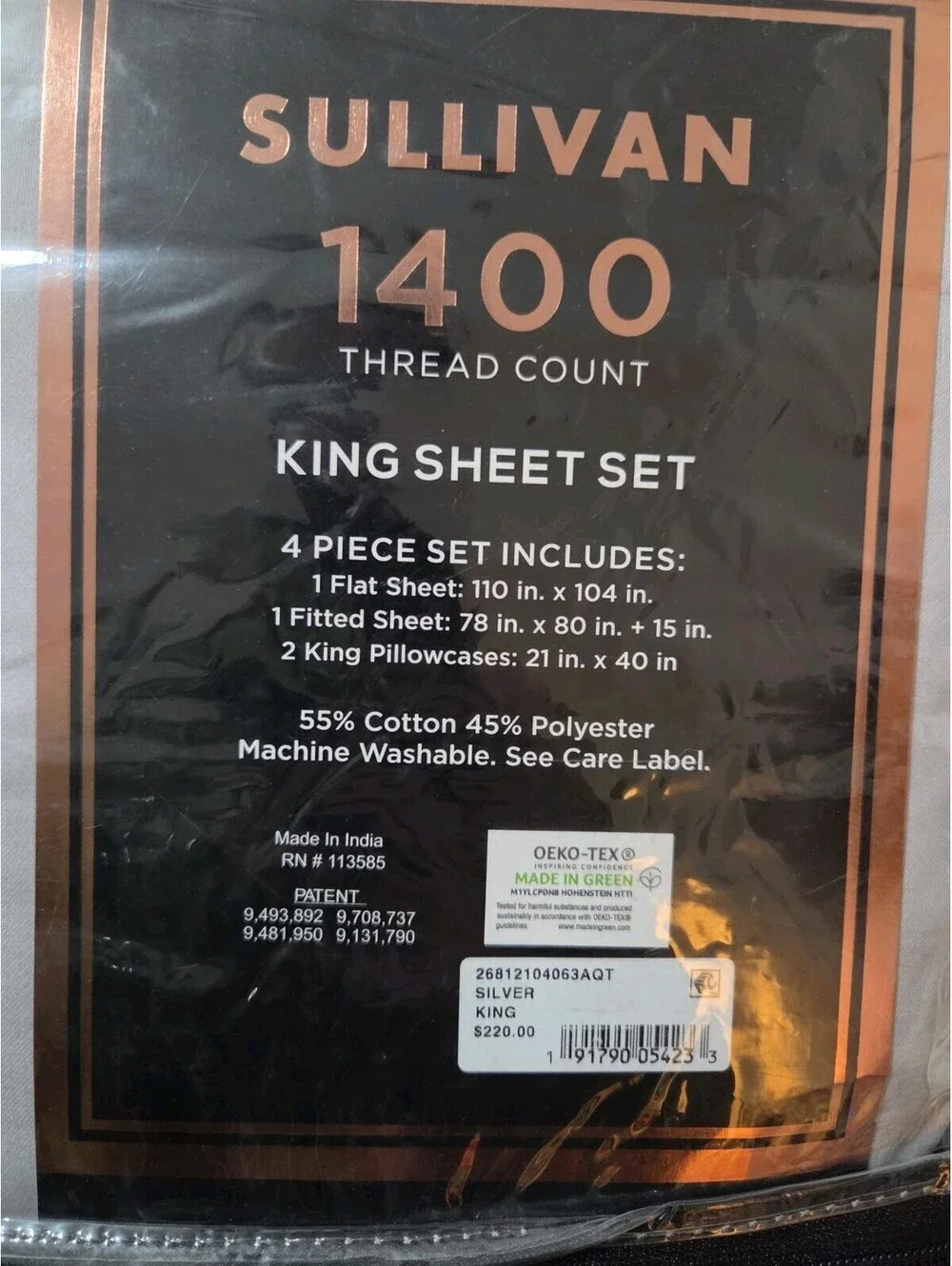 Sullivan 1400 Thread Count King Set